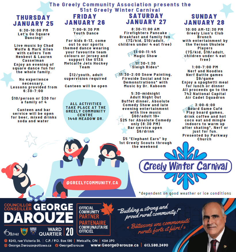 51st Greely Winter Carnival Darouze Ward 20 / Quartier 20